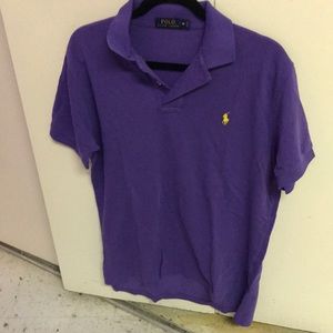 Short sleeve purple polo